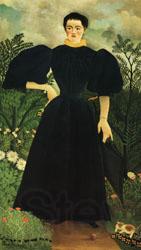Henri Rousseau Portrait of a Woman Norge oil painting art